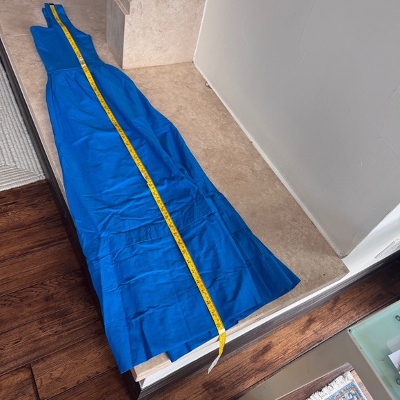 J Crew Scoop Drop Waist Mixy Dress Electric Blue Womens Size S Sleeveless - Picture 7 of 11